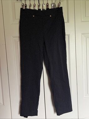 NWOT Anne Klein Navy Polka Dot Pants Size 2
